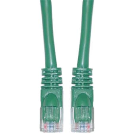 Cat5e Green Ethernet Patch Cable  Snagless Molded Boot  10 Foot